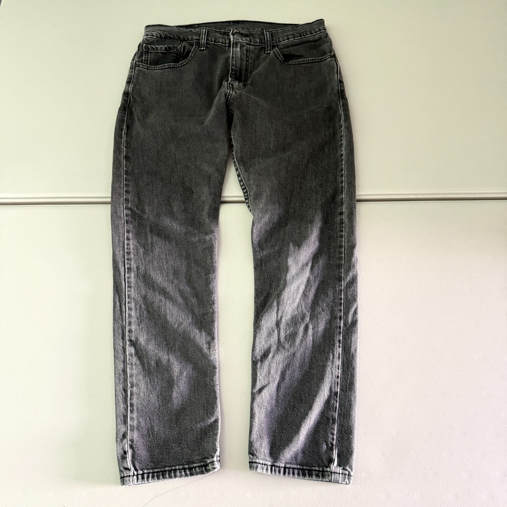 Levi's Jeans Men 33x30 Black 512‎ Slim Taper Fit Denim Classic Casual Everyday